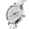 Watch - Intricate Flower Dial With Leather Strap Quartz Watch