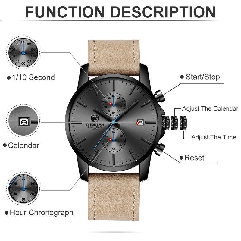 Watch - Leisure And Business Style Chronograph Quartz Watch