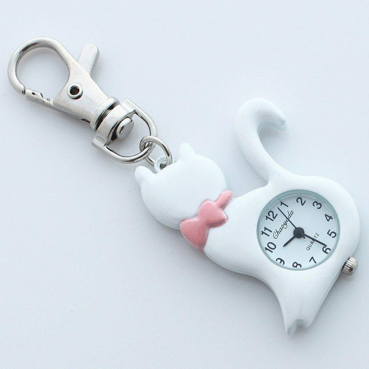 Watch - Lovely Cat Keychain Pocket Quartz Watch