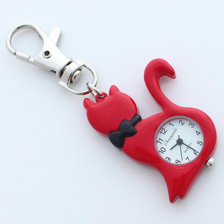 Watch - Lovely Cat Keychain Pocket Quartz Watch