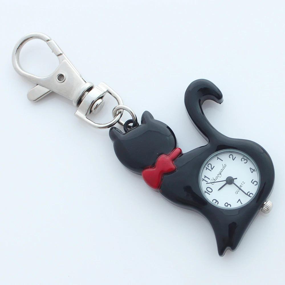 Watch - Lovely Cat Keychain Pocket Quartz Watch