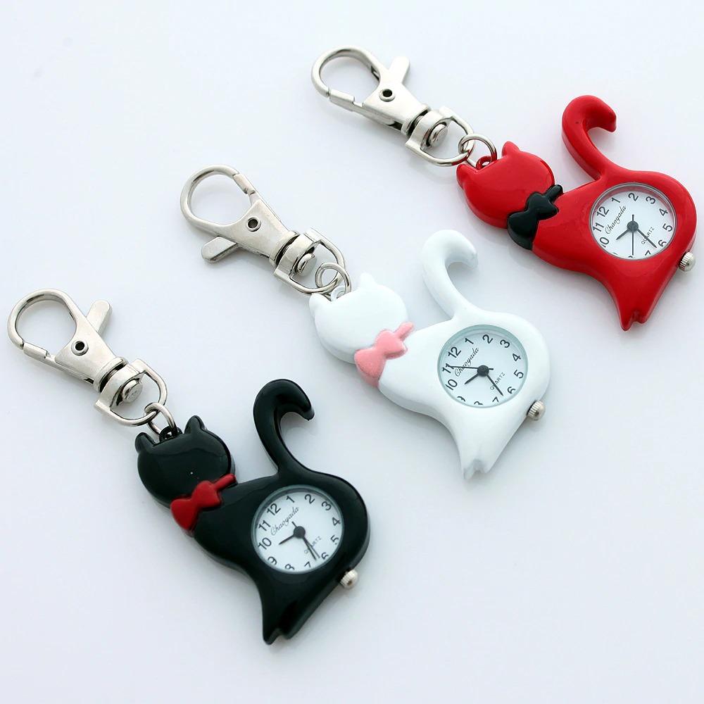 Watch - Lovely Cat Keychain Pocket Quartz Watch