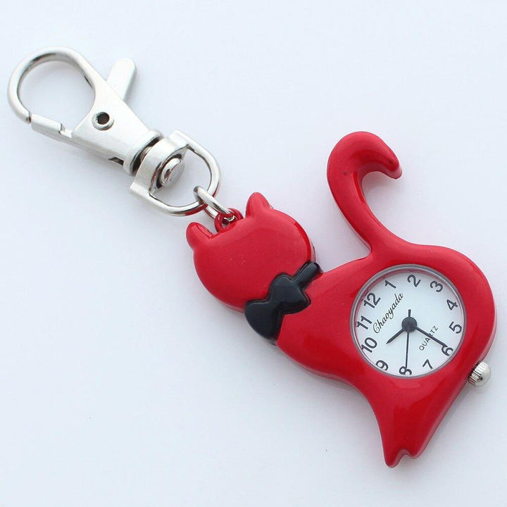 Watch - Lovely Cat Keychain Pocket Quartz Watch