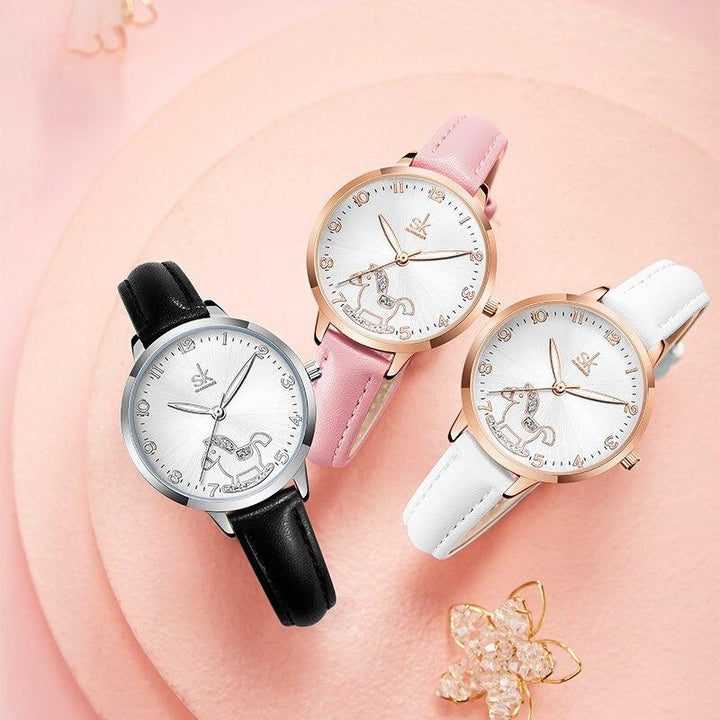 Watch - Lovely Rocking Horse Dial Quartz Watch