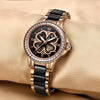 Graceful Charming Style Dial with Ceramic Band Quartz Wristwatch