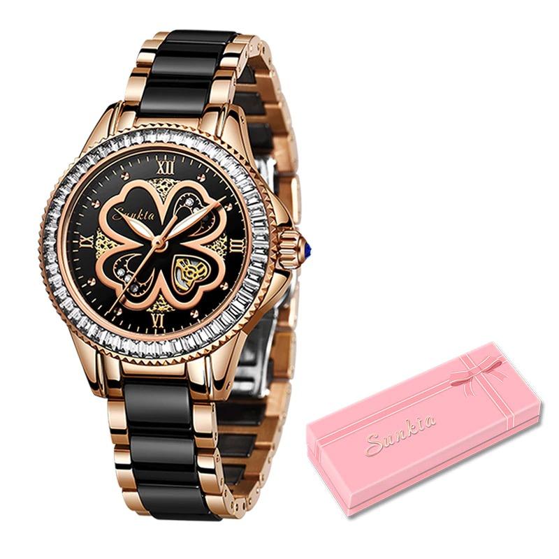 Watch - Luminous Ceramic Band Quartz Wristwatch