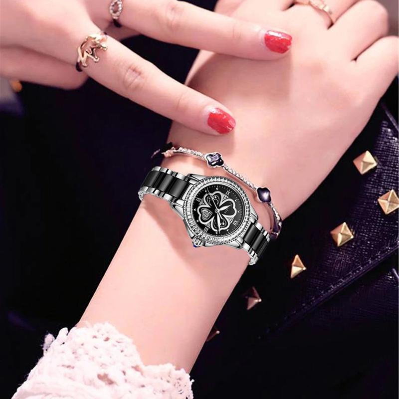 Watch - Luminous Ceramic Band Quartz Wristwatch