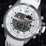 Watch - Luminous Digital Dual Time Display Chronograph Watch