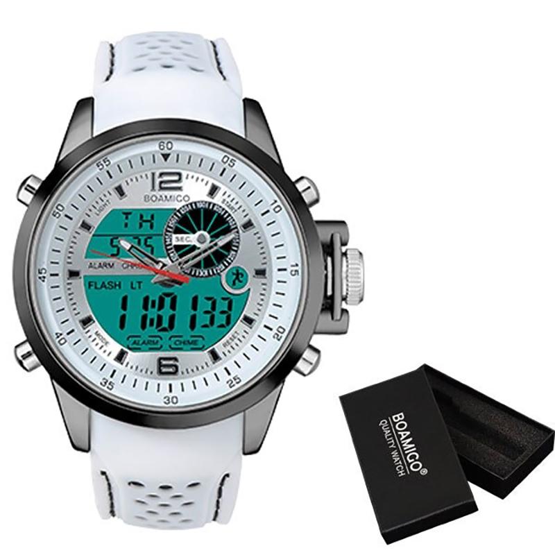 Watch - Luminous Digital Dual Time Display Chronograph Watch