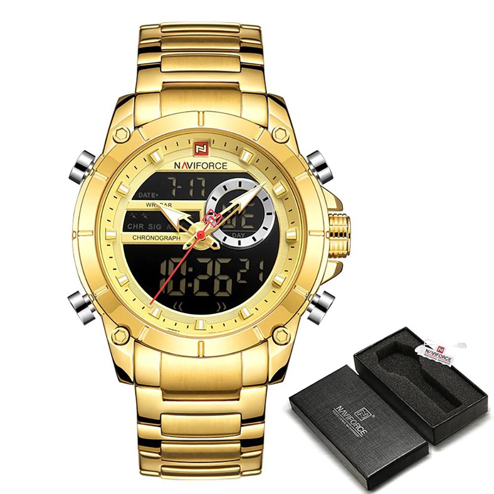 Watch - Luminous Digital Dual Time Display Quartz Watch