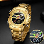 Watch - Luminous Digital Dual Time Display Quartz Watch