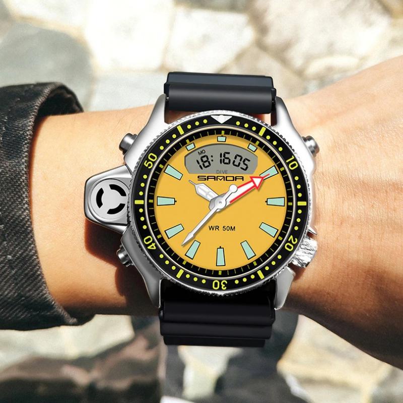 Watch - Luminous Dual Time Display Military Quartz Watch