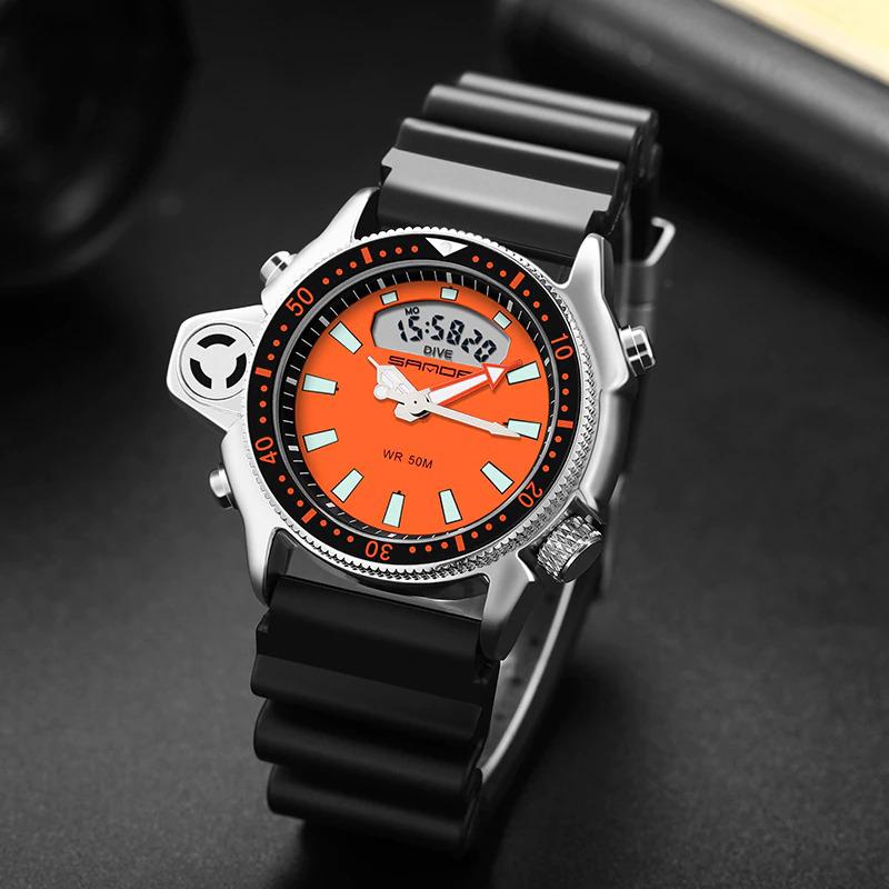 Watch - Luminous Dual Time Display Military Quartz Watch