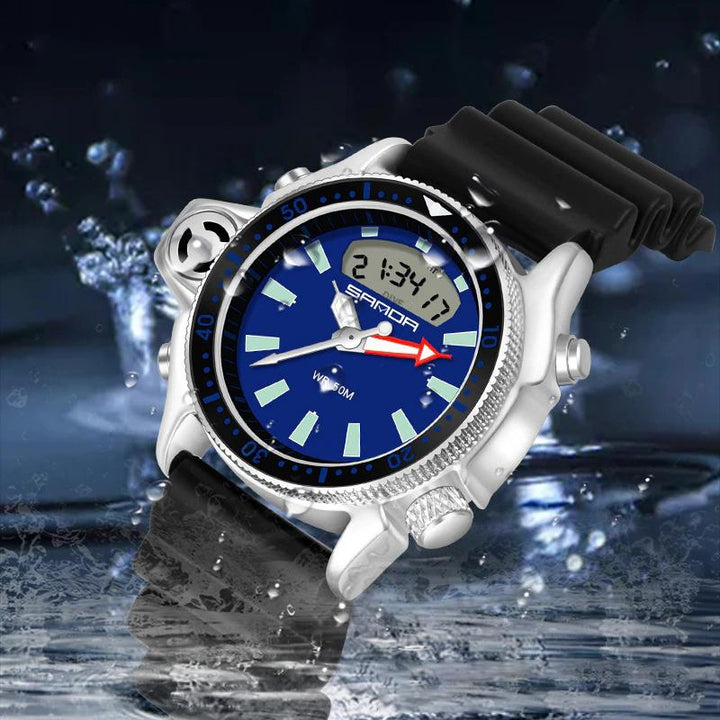 Watch - Luminous Dual Time Display Military Quartz Watch