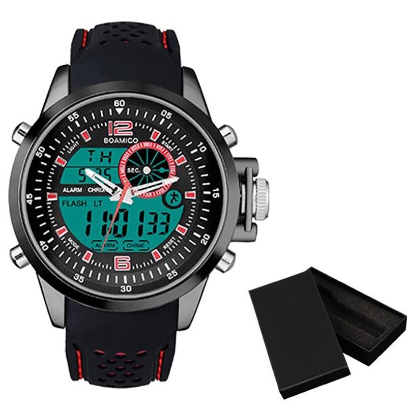 Watch - Luminous Dual Time Display Sporty Quartz Watch