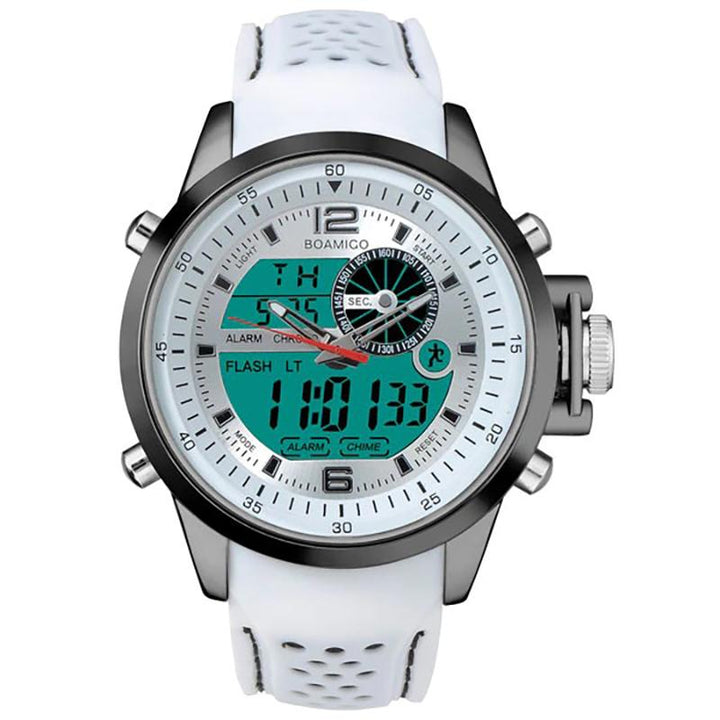 Watch - Luminous Dual Time Display Sporty Quartz Watch