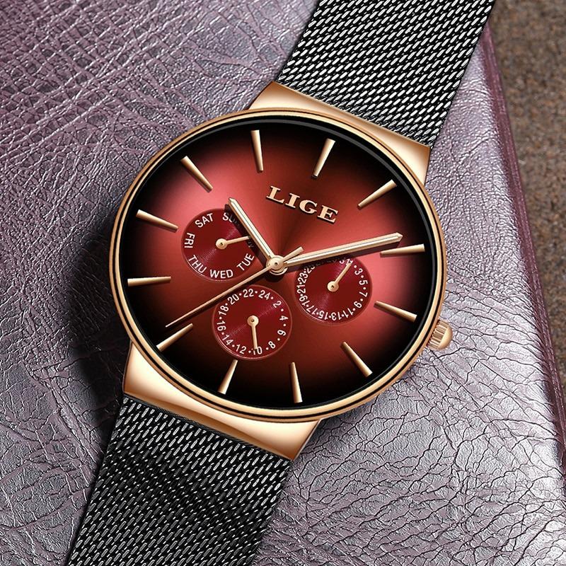 Watch - Luminous Stainless Steel Mesh Band Quartz Watch