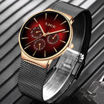 Watch - Luminous Stainless Steel Mesh Band Quartz Watch