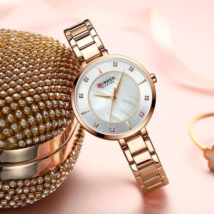 Watch - Lustrous Rhinestone Dial Quartz Watch