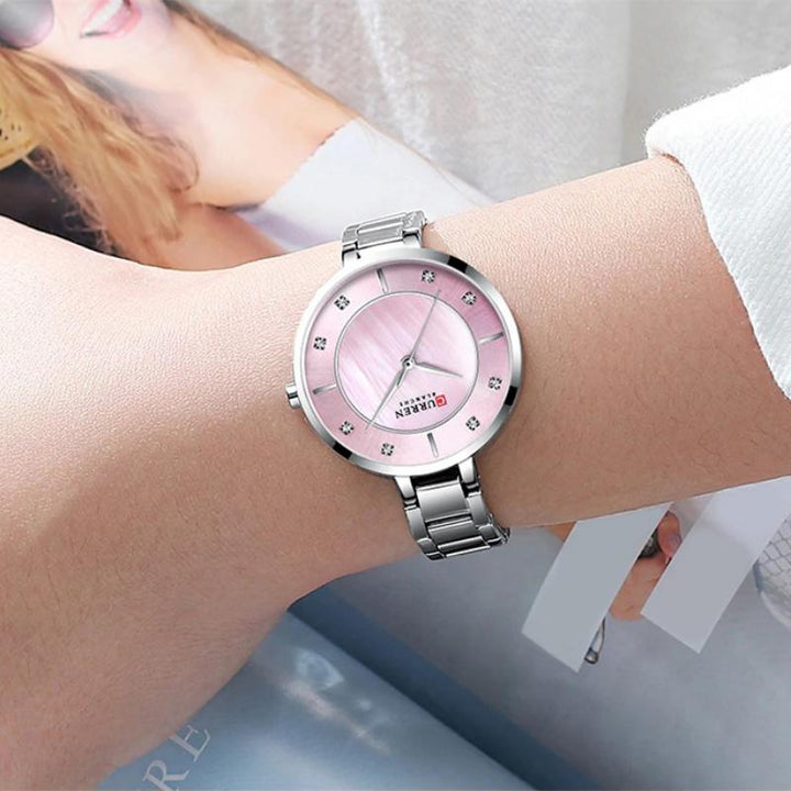 Watch - Lustrous Rhinestone Dial Quartz Watch