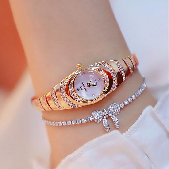 Watch - Lustrous Rhinestone With Small Dial Quartz Watch