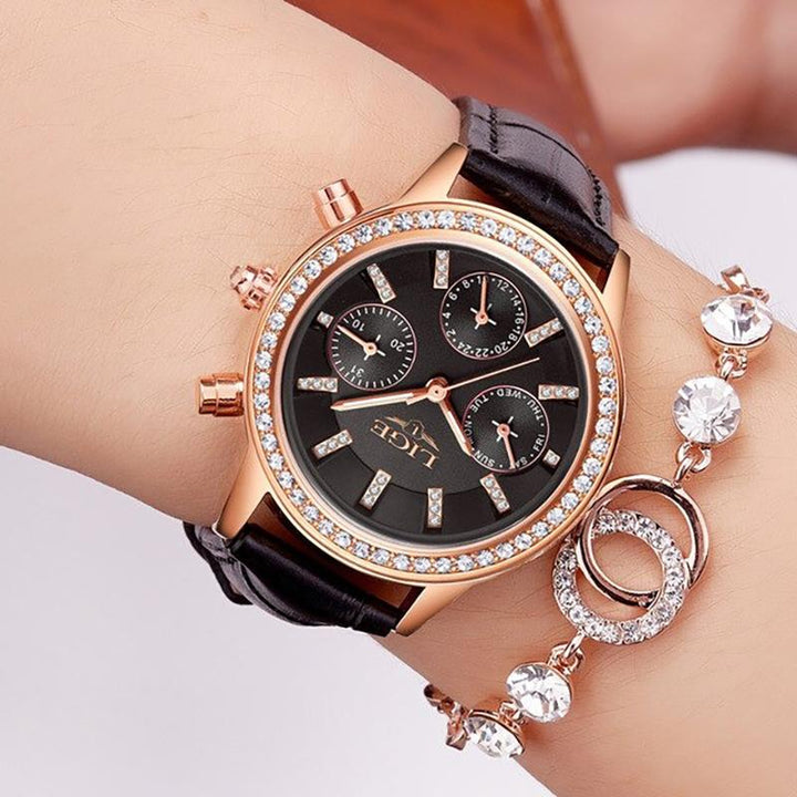 Watch - Luxurious Business And Leisure Rhinestone Quartz Watch