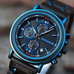 Watch - Luxurious Chronograph Wooden Band Quartz Watch