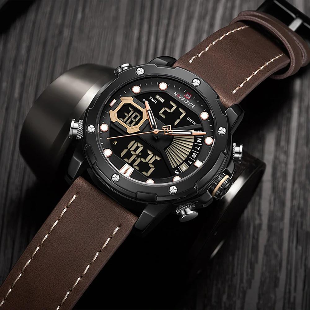 Watch - Luxurious Digital Dual Time Display Quartz Watch