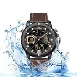 Watch - Luxurious Digital Dual Time Display Quartz Watch