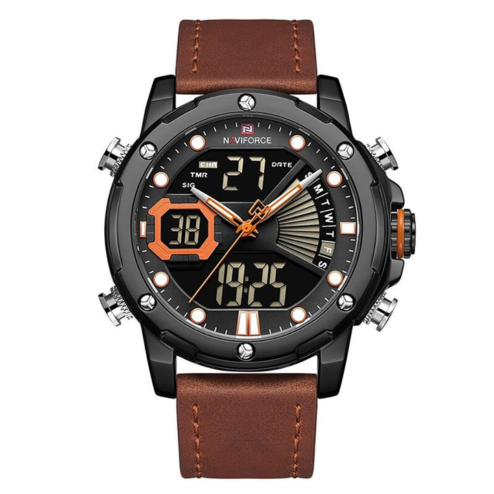 Watch - Luxurious Digital Dual Time Display Quartz Watch