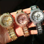 Watch - Luxurious Rhinestone Studded Roman Numeral Quartz Watch