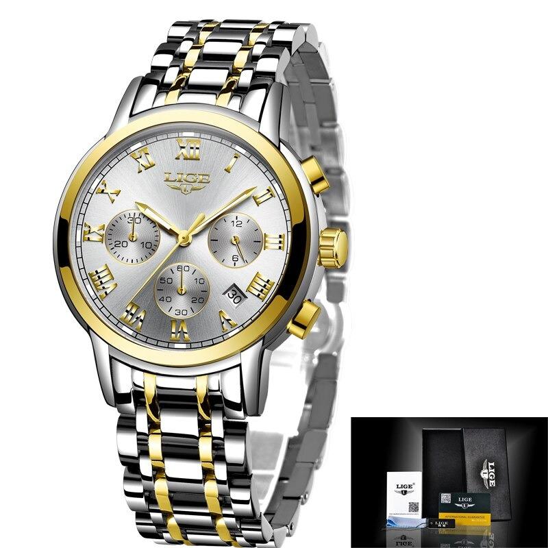 Watch - Luxurious Stainless Steel Waterproof Quartz Watch