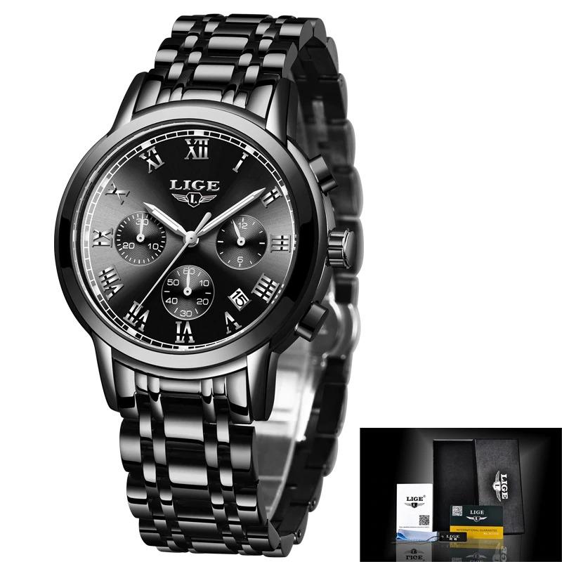 Watch - Luxurious Stainless Steel Waterproof Quartz Watch