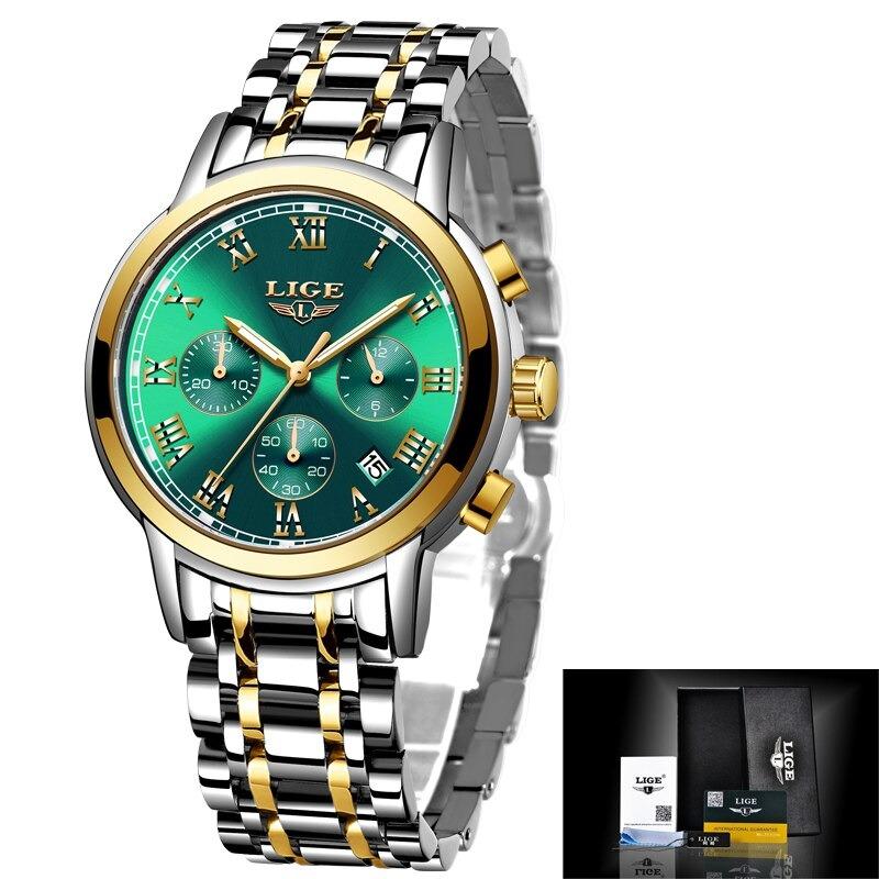 Watch - Luxurious Stainless Steel Waterproof Quartz Watch