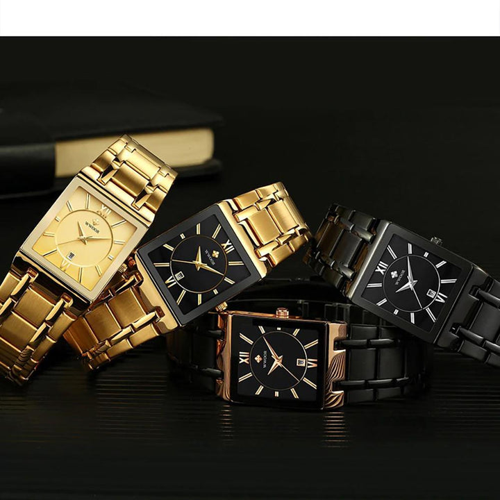 Watch - Luxurious Waterproof Square Quartz Watch