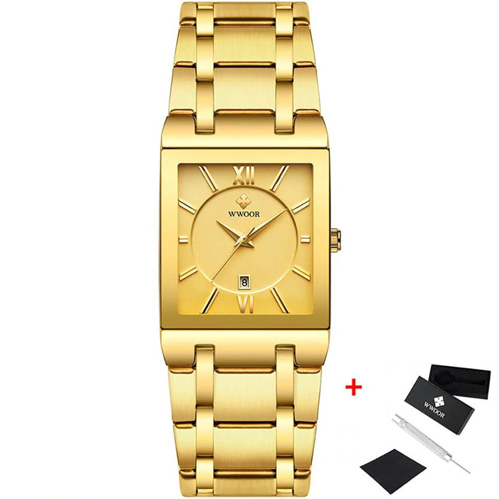 Watch - Luxurious Waterproof Square Quartz Watch