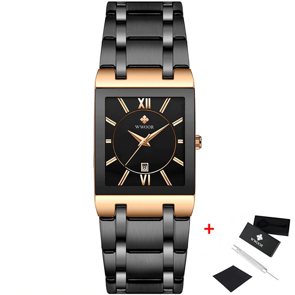 Watch - Luxurious Waterproof Square Quartz Watch