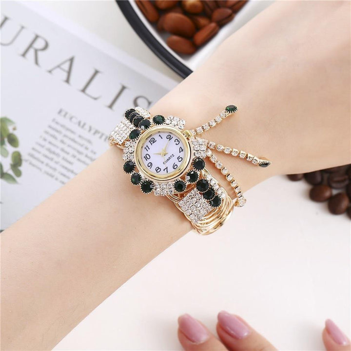 Watch - Luxury Rhinestone Bracelet Wristwatch