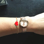 Luxury Wrist Watch For Women With Simple Heart Bracelet