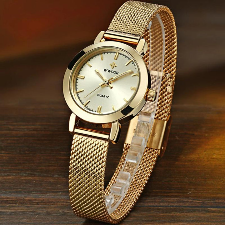 Luxury Wrist Watch For Women With Simple Heart Bracelet