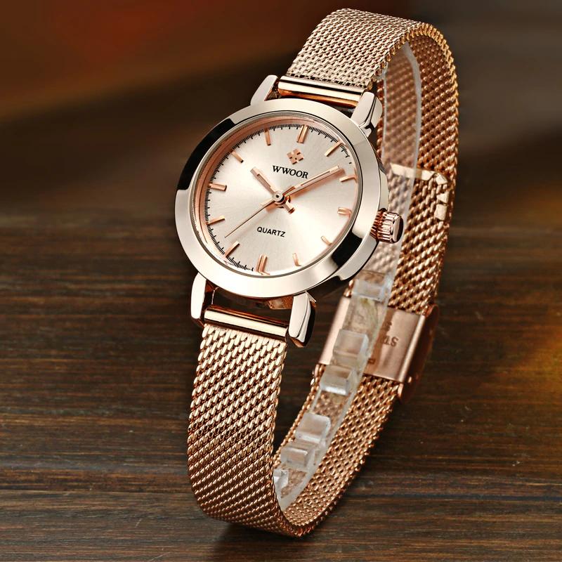 Luxury Wrist Watch For Women With Simple Heart Bracelet