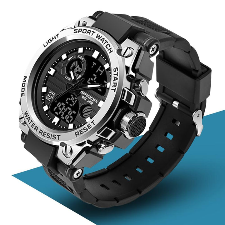 Watch - Military Sports Quartz Watch With Durable Rubber Strap