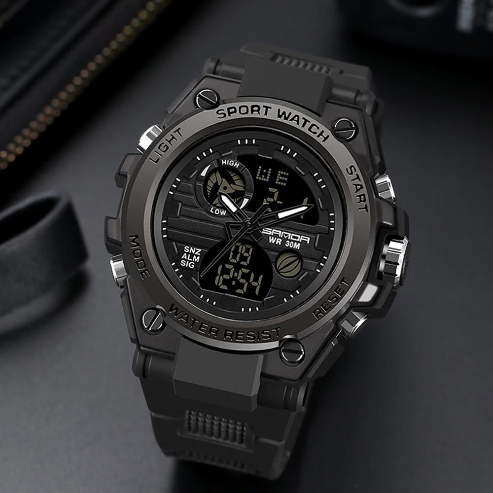 Watch - Military Sports Quartz Watch With Durable Rubber Strap