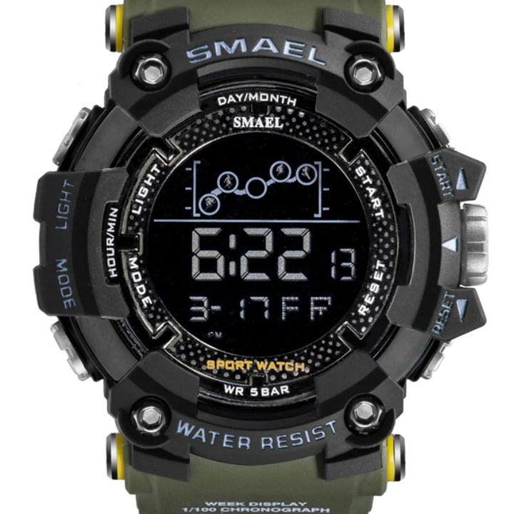 Military Style Water Resistant Digital Watch