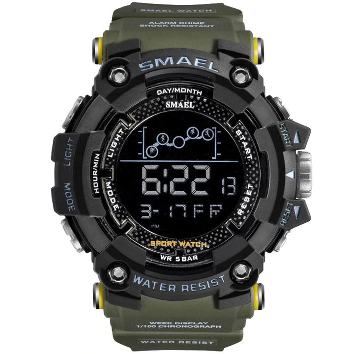 Military Style Water Resistant Digital Watch