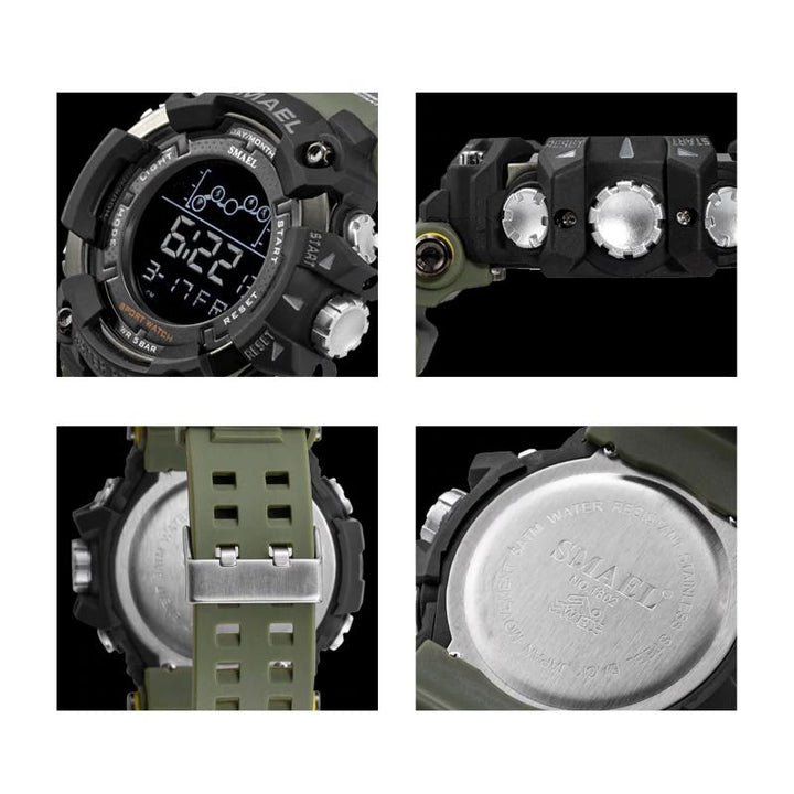 Military Style Water Resistant Digital Watch