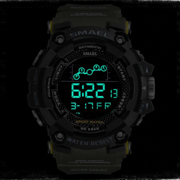 Military Style Water Resistant Digital Watch