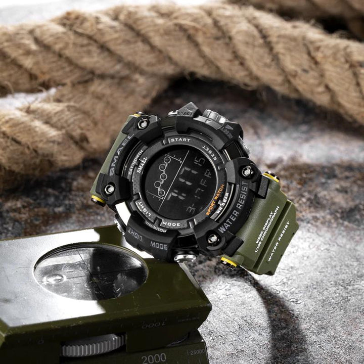 Military Style Water Resistant Digital Watch