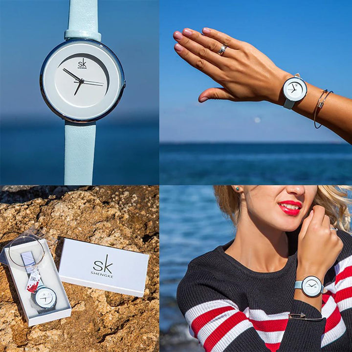 Watch - Minimalist Dial With Cool Macaroon Color Quartz Watch