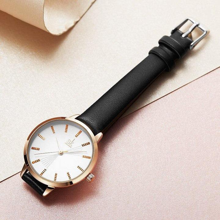 Watch - Minimalist Leather Band Quartz Watch